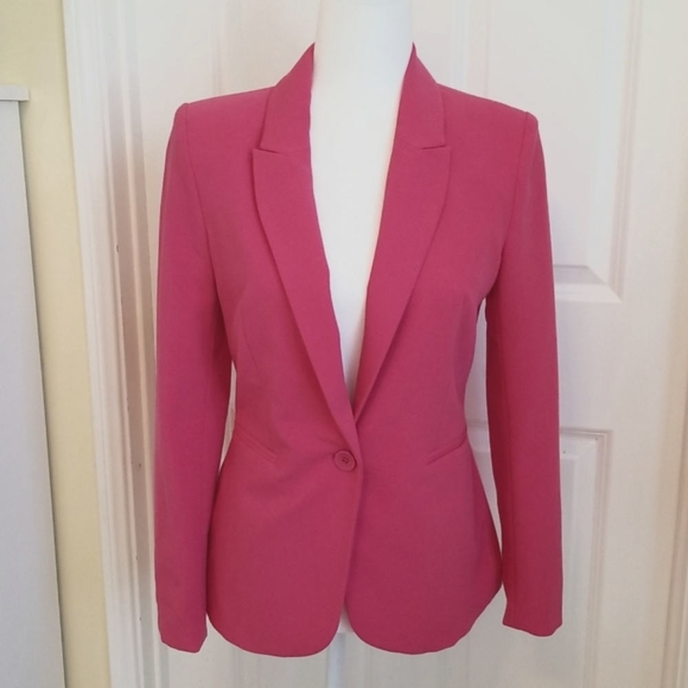 Forever21 Pink Button Front Blazer